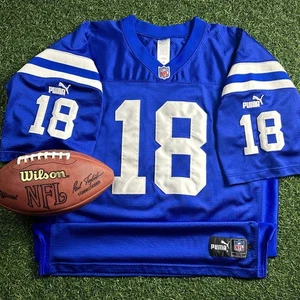 2000 Puma NFL Authentic Jersey Indianapolis Colts Peyton Manning Sz. 52 Vintage - Picture 1 of 14