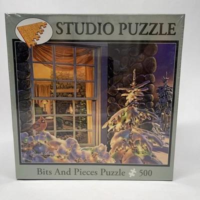 Bits And Pieces Studio Puzzle Sunset On Christmas Eve 500 Piece Brand New Sealed - Image 1 of 4