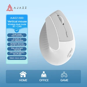 AJAZZ i300 Wireless Vertical Optical Mouse 1600 DPI 84g Lightweigh for Laptop PC - Picture 1 of 11
