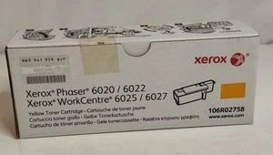 Cartucho de tóner amarillo original Xerox Phaser 6020/22 WorkCentre 6027 - 106R02758 - Imagen 1 de 6