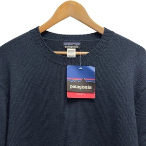 Patagonia $ 99 NEU Herren Größe XL marineblau Chucky Strick Lammwolle gestreift Pullover - Bild 1 von 6