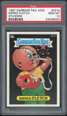 Topps Garbage Pail Kids 11th Series #427a Ripped Fletch PSA 10 GEM MINT Os11 - Image 1 of 2