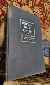 Judging Dairy Cattle, by E.S. Harrison, 1950, 7th Printing, HB, Illustrated - Picture 1 of 6