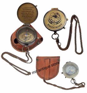 Eagle Scout Kompass Vintage Schiffskompass Messing Taschenkompass Best For Gifts - Bild 1 von 8