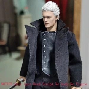 Delicate Painted 1/12 Scale Cry Devil 5 Vergil Head Sculpt Fit 6" Notaman Figure - Picture 1 of 4