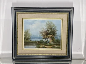 VTG. Impressionist Oil Painting Country Scene Signed - Picture 1 of 11