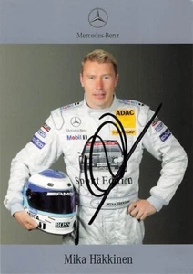 Mika Häkkinen UH Formel 1 Mercedes original signiert signed Autogramm AK 3385 G - Picture 1 of 1