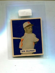 BOB DILLINGER ST. LOUIS BROWNS 1949 BOWMAN CARD #143 VG EX 4368Q