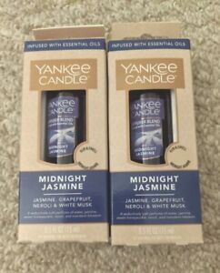 Lot of 2 NEW Yankee Candle - Midnight Jasmine Diffuser Oils