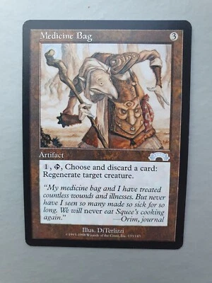 Medicine Bag , MTG Exodus (1998), Uncommon Artifact NM - Image 1 of 2