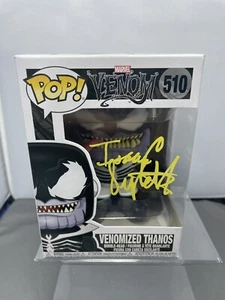 Venomized Thanos Autographed by Isaac Singleton Jr. Funko Pop Beckett - Picture 1 of 6