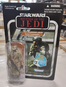 2011 REBEL COMMANDO Black VC 26 REVENGE Star Wars figure 3.75 MOC Hasbro Kenner - Picture 1 of 5