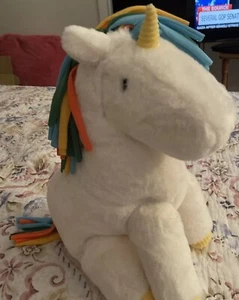 Baby Unicorn Plush by Giggle Scape White 14" Very Soft Stuffed Animal NWT - Picture 1 of 10