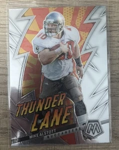2023 Panini Mosaic Mike Alstott Thunder Lane TL-MA Buccaneers  - Bild 1 von 2