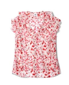 Cabi New NWT Besotted Top #6510 Pink White print Size XXS - XXL Black Was $89 - Picture 1 of 2