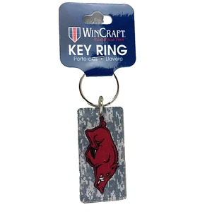 University of Arkansas Razorbacks Keychain Gray Camo Unique New Z1 - Picture 1 of 4