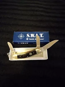 Smith And Wesson bullseye Buffalo Horn Sow Belly CH506BH Knife - Picture 1 of 10