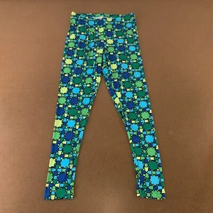 Lesley Evers Women's Size Medium Stained Glass Green Pull On Reese Leggings New - Picture 1 of 10