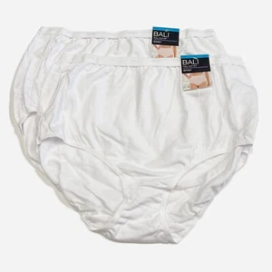 2 Bali Full Cut Fit Brief Panty 2XL 9 2324 2 PACK NWT - Picture 1 of 3