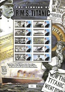 GB 2012 BC-373  RMS Titanic Sheet No.001 UNMOUNTED MINT/MNH