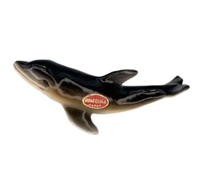 Delfin Vintage Miniatur Bone China Figur Japan Meeresbewohner Marine 2,5 Zoll - Bild 1 von 9