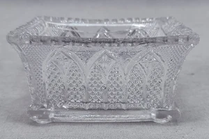 Boston & Sandwich Gothic Arch GA2 Lacy Lacey Flint Glass Salt C. 1830-1840s - Picture 1 of 13