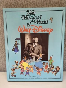 Libro ilustrado de tapa dura The Musical World of Walt Disney 1990 David Tietyen - Imagen 1 de 6