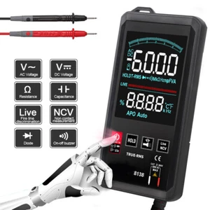 Digitales Touchscreen Multimeter mit / Sonde 6000 Zählt AC DC True RMS Tester - Bild 1 von 12