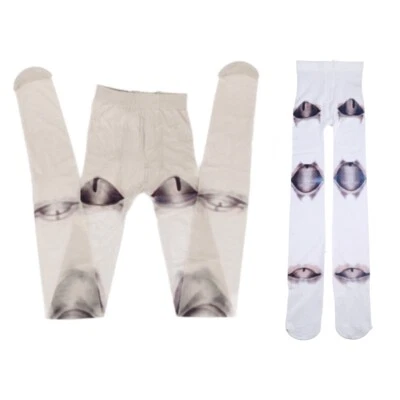 Women Novelty Pantyhose Gothic Anime Jointed for Doll 3D Print Tattoo Tig - Image 1 of 4