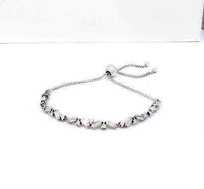 NUEVO Auténtico Brazalete Deslizante PANDORA 925 Plata Cristales de Hielo Glaciales 597558CZ Foto 1 de 4