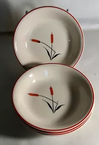 4 tazones de postre Universal Potteries Cattail 5 3/8" - Imagen 1 de 2
