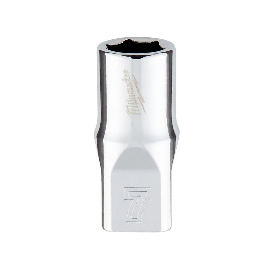Milwaukee 45-34-9033 1/4 Drive 7mm Metric 6-Point Socket - Image 1 of 1