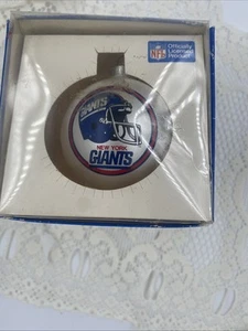 NFL New York Giants White Blue Glass Ornament Sports Collectors Series - Picture 1 of 9