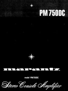 Marantz Model PM750DC Bedienungsanleitung 24 Seiten - Bild 1 von 1