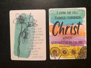 Religious  Scripture Card   ISAIAH 26:3    Bible Scripture   POCKET CARD CARD B - Picture 1 of 1