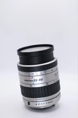 Pentax SMC 28-80mm 1:3.5-5.6 Pentax-FA Zoom Silver AF Lens 35mm SLR Film AL - Image 1 of 4
