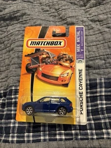 New! Sealed! Matchbox MBX Metal (2007) Blue Porsche Cayenne Blue Toy Car #25 - Picture 1 of 2