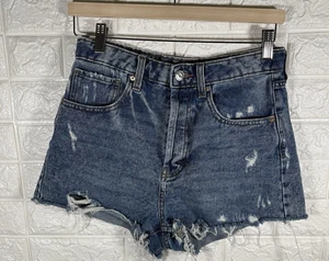 Wild Fable Damen Jeansshorts Größe 4 höchste Leibhöhe abgeschnittene Shorts distressed Denim - Bild 1 von 9