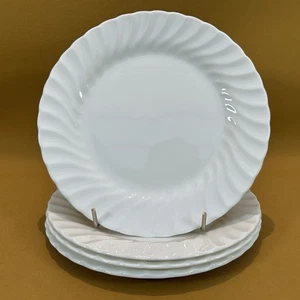 Vintage Wedgwood Candlelight White 4 Side Salad Plates 20cm - Picture 1 of 11