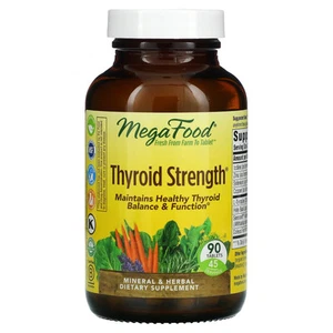 2 X MegaFood, Thyroid Strength, 90 Tablets - Picture 1 of 2