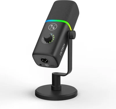 IXTECH Gaming USB Microphone for PC, Noise Cancellation Condenser Mic for Podcst - Image 1 of 4