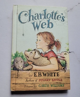 Charlotte's Web Children's Vintage Book Hardcover By E. B. White - Image 1 of 4