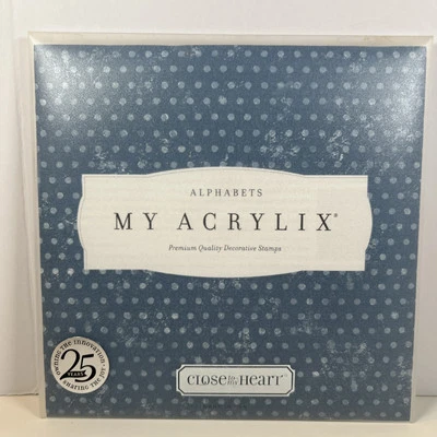 Estampilla de letras y diseños CTMH Close To My Heart My Acrylix 25 aniversario D1418 Foto 1 de 4