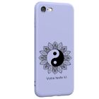 Coque Violet Iphone 7 8 Et Se 2020 Et 2022 Yin Yang Mandala Personnalisee