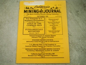 California Mining Journal September 1980 - Sagebrush Rebellion Bill Becomes Law - Picture 1 of 10