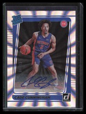 2021-22 Donruss Rated Signatures Holo Laser Cade Cunningham Rookie Auto 46/99