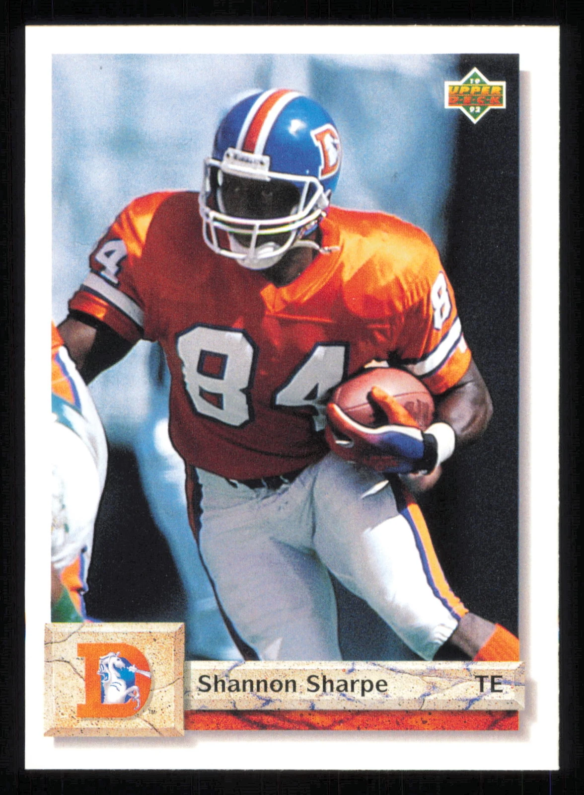 1992 Upper Deck #499 Shannon Sharpe - - Near Mint or Better