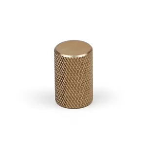 10x Brass Cabinet Knobs Knurled Champagne Gold Kitchen Drawer Door Handle Pull - Picture 1 of 10