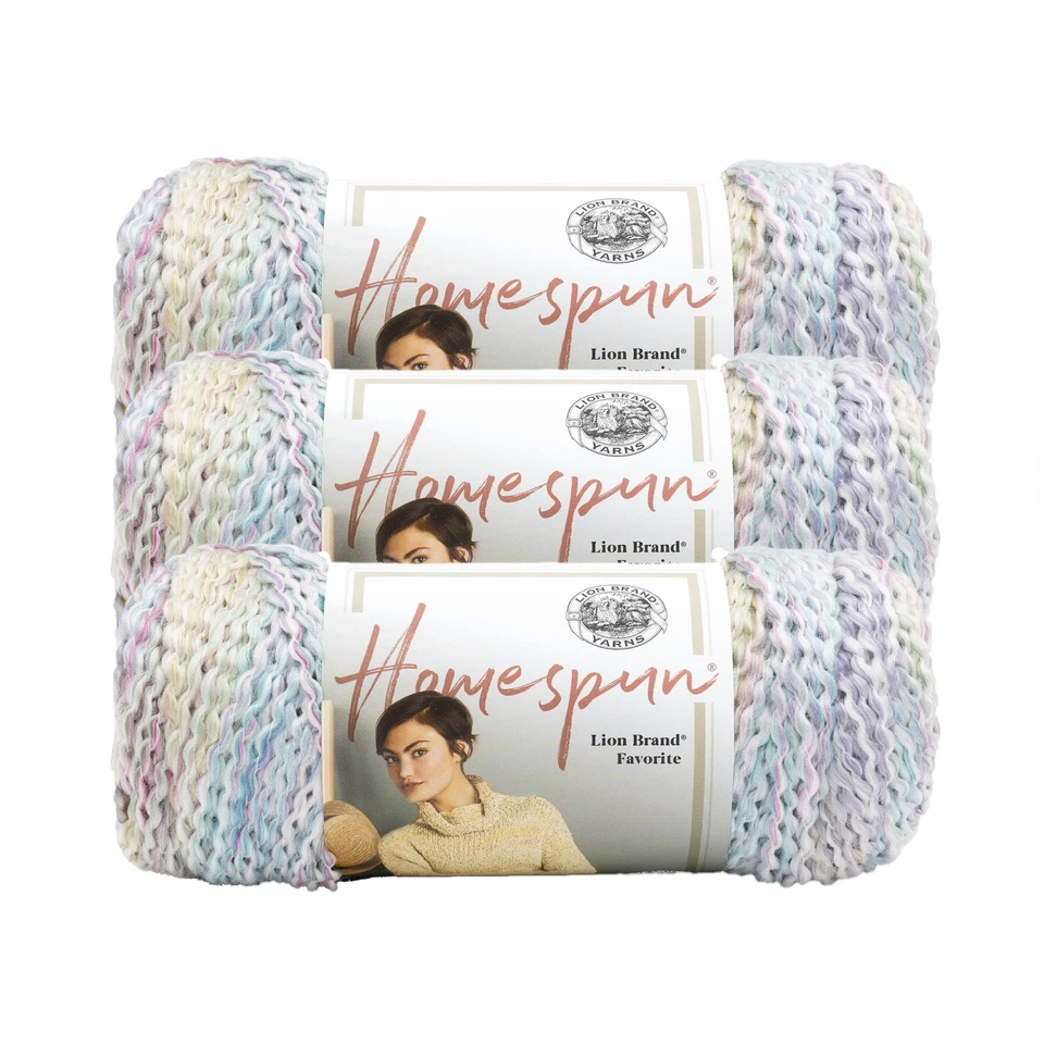 (3 Pack) Lion Brand Yarn 790-315 Homespun Yarn, Tudor - Image 1 of 4