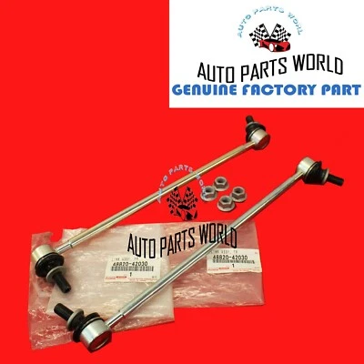 KIT DE ESLABONES Y TUERCAS BARRA ESTABILIZADORA DELANTERA ORIGINALES OEM TOYOTA 06-18 RAV4 NX300 CT200h tC xB Foto 1 de 4